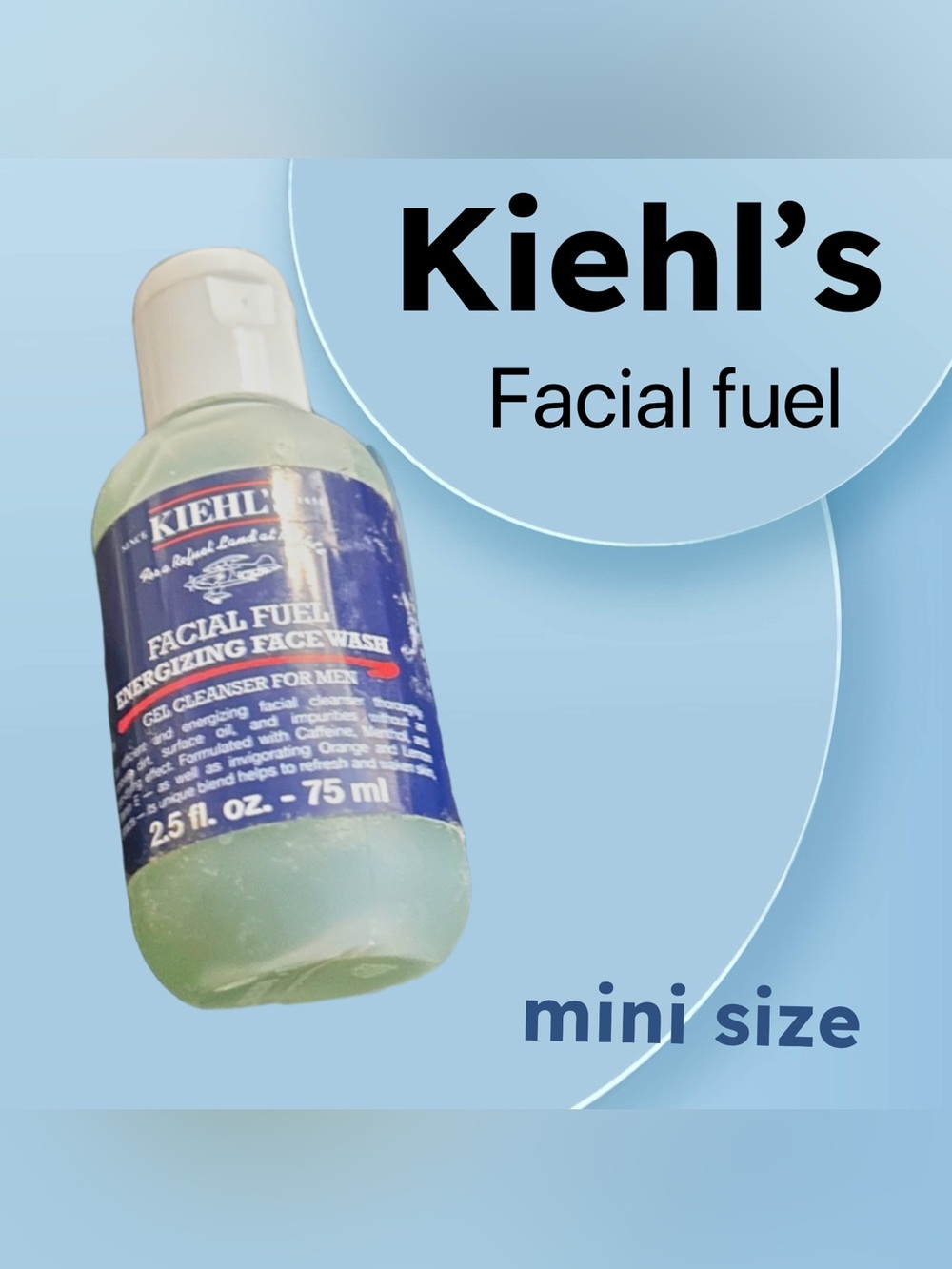 🇺🇸🆕NWOB KiEHL’S |MINI| Daily Fresh Facial Fuel Energizing Face Wash ❗️read